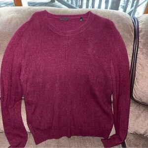 ATM Anthony Thomas Melillo Mens Burgun 100% Cashmere Crew Neck Sweater Sz Large